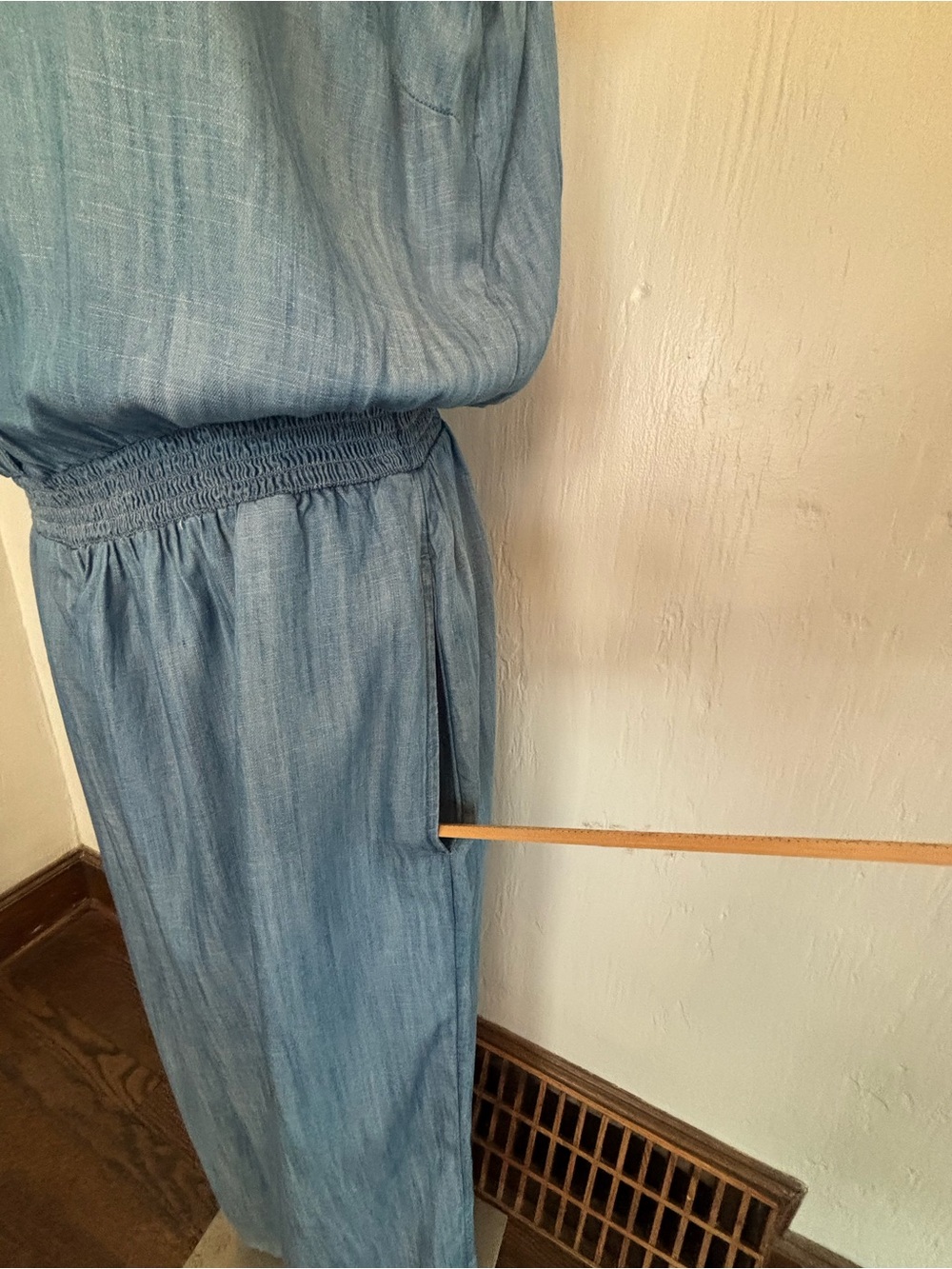 Lands' End Soft Indigo Sleeveless Jumpsuit - Picture 5 of 14